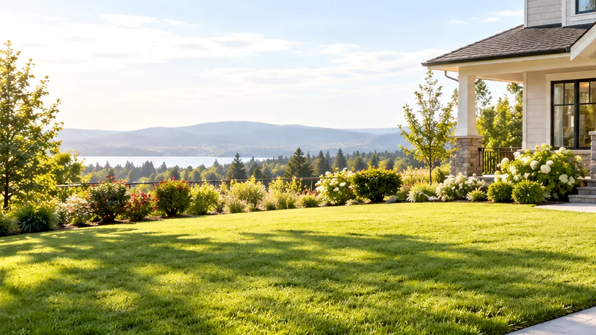 Outdoor landscaping project